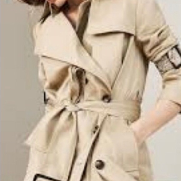 Olivia Palermo Asymmetrical Trench Coat - Picture 4 of 7